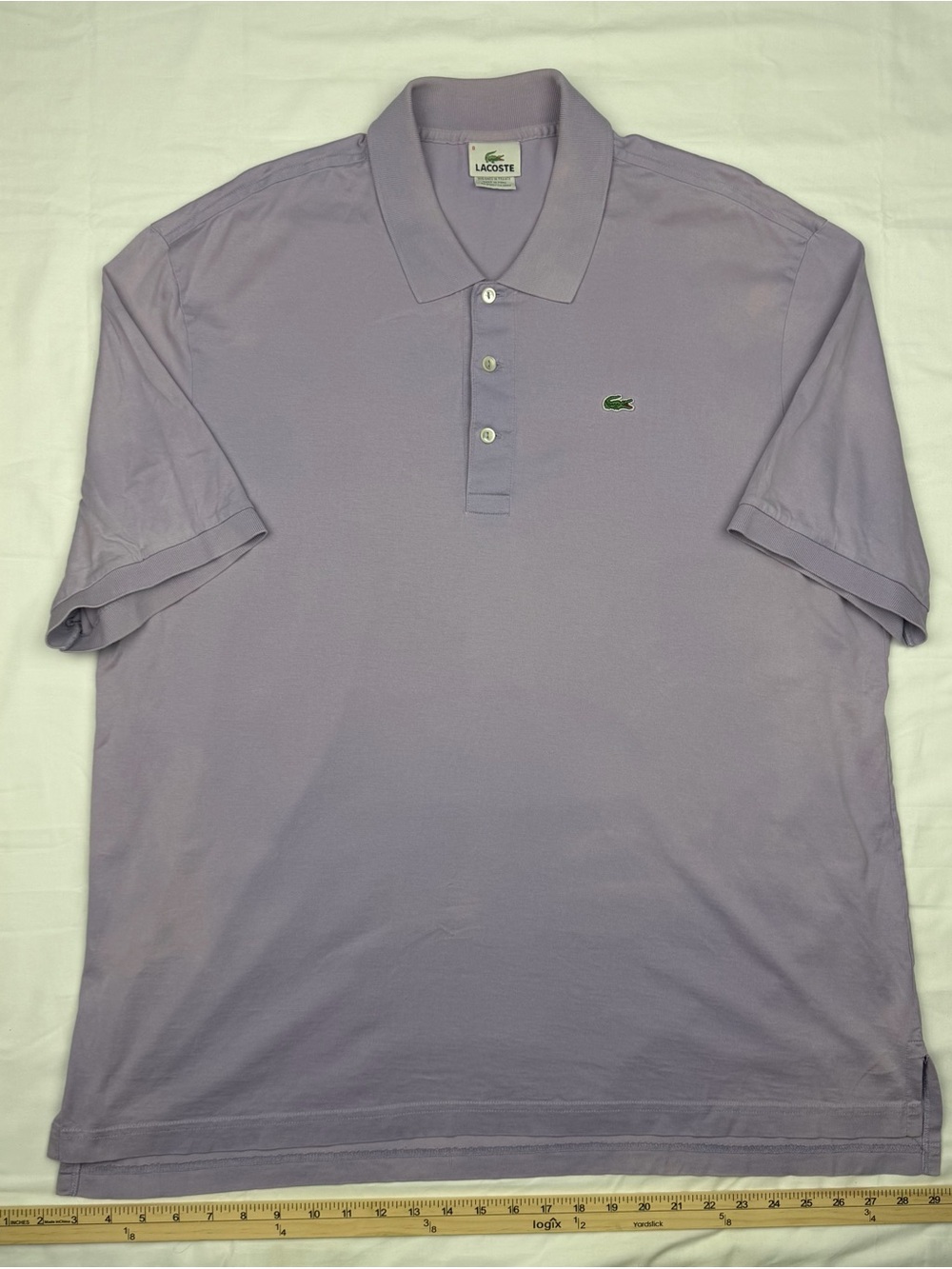 Lacoste Men's Lavender Short-Sleeve Polo